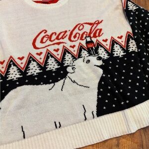 Coca-Cola‎ Red and White Knit Sweater